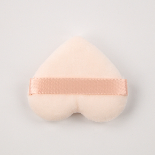  Heart Shape Makeup Puff Setting Powder Puff Soft Velour Powder Puff Make Up Sponges for Face Makeup Tools for Loose Powder Skin-Friendly
