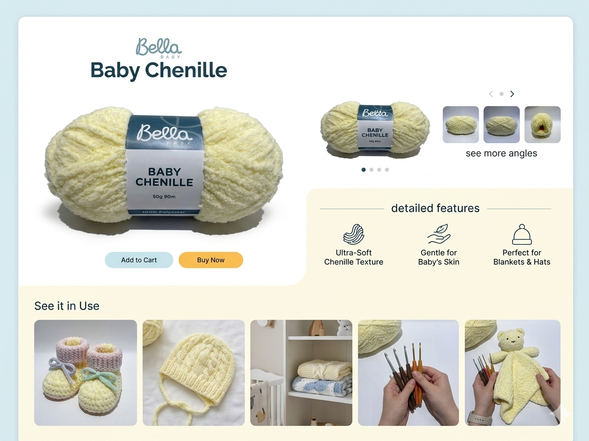 Premium Soft Chenille Yarn