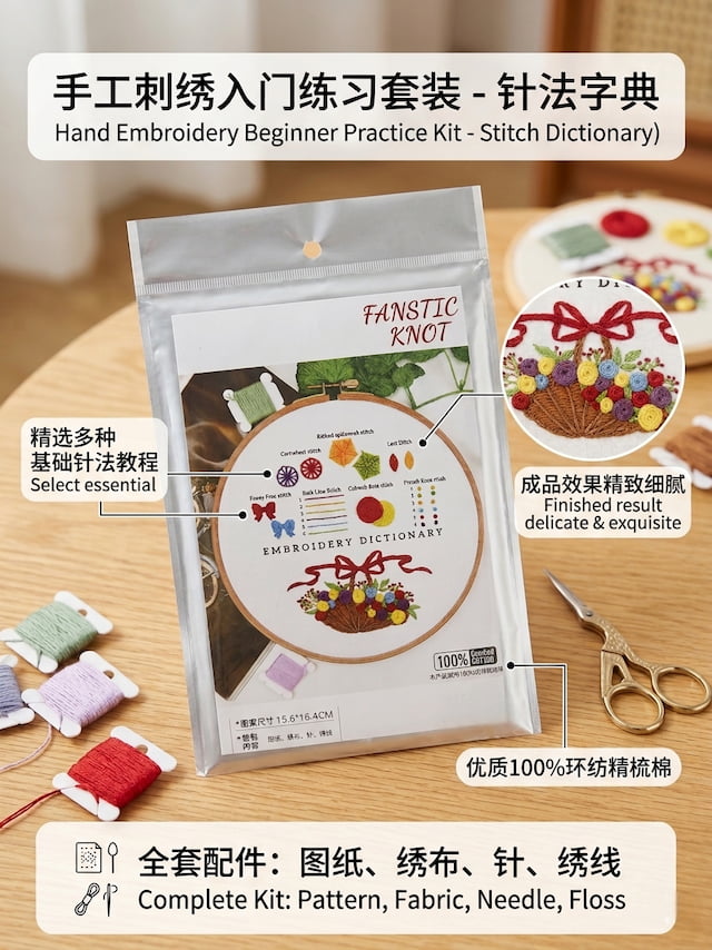 DIY Embroidery Kit for Beginners